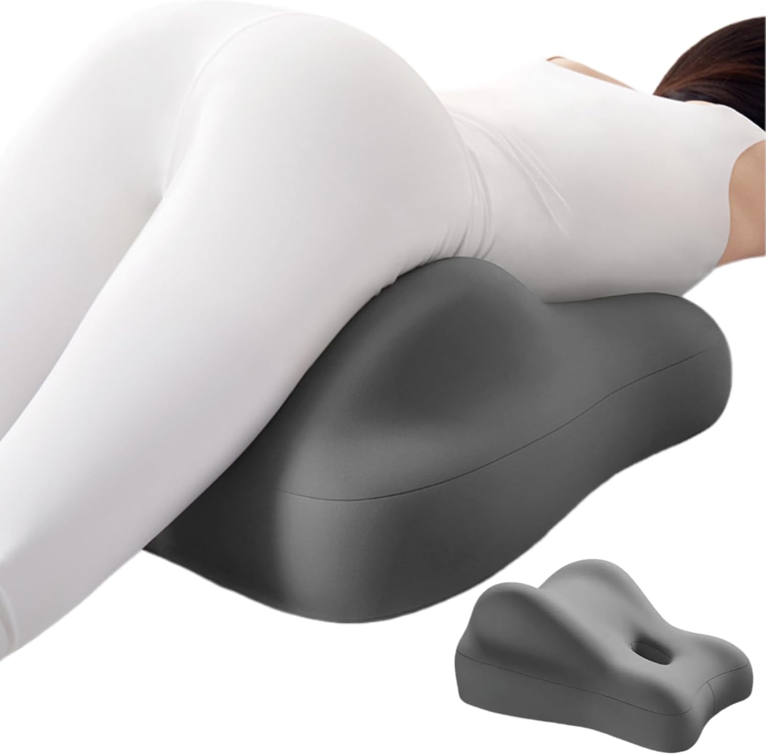 Couples Butt Cushion for Pregnant Women Furniture Pillow Support Pillowcase Suitable for Home Use, Ideal for Sitting and Lying, Foam Pillow Modern and (All-Grey)