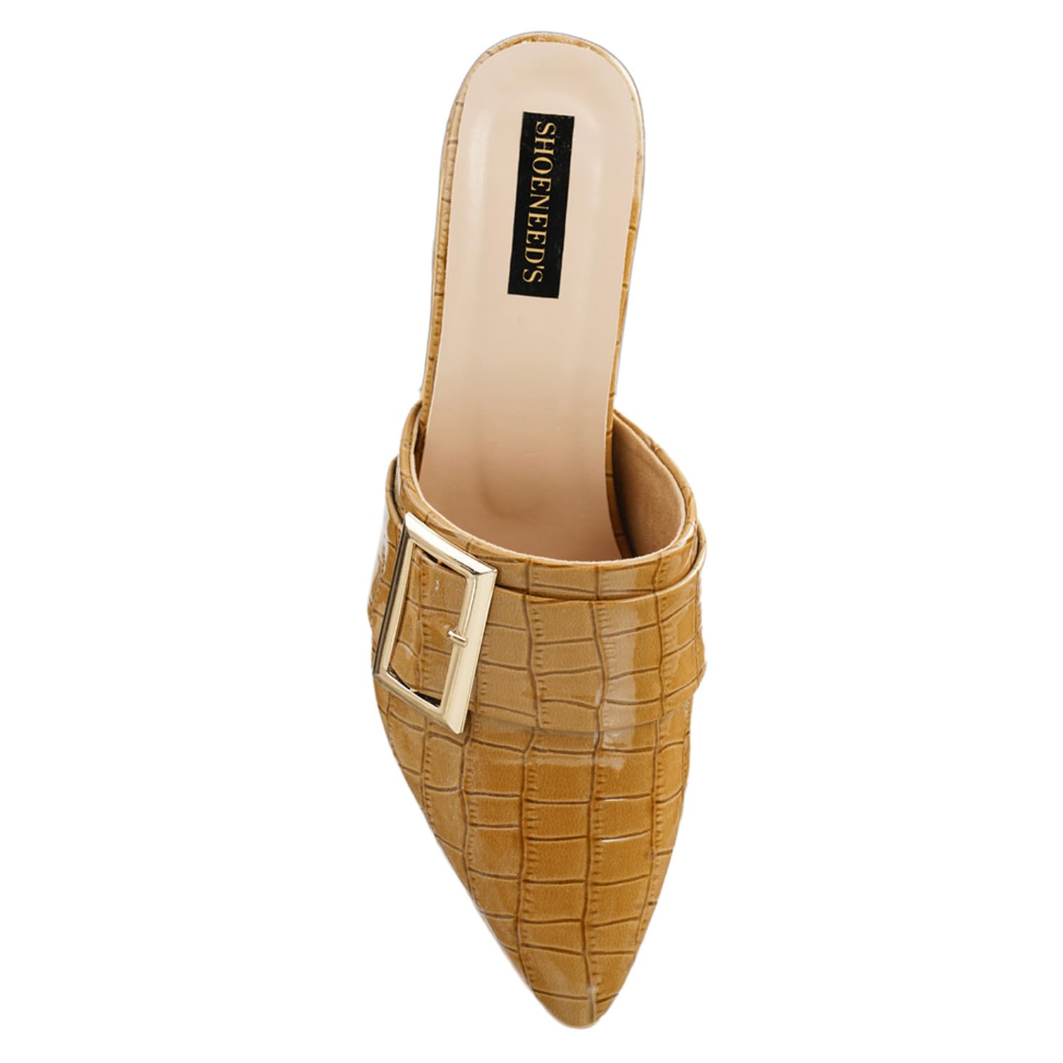 Women's Leather Block Heel Sandals | Elegant Slip-On Heels for Parties, Office & Formal Events | Comfortable & Stylish Dress Footwear - 4003-image-46