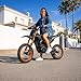 CEMOTO Electric Dirt Bike for Adults - 3000W 40MPH Motor Electric-Motorcycle - 48V 53 Miles Range Battery Dual Hydraulic Brakes and Full Suspensions Mountain Off-Road Electric Dirt Bike (#4 Orange)