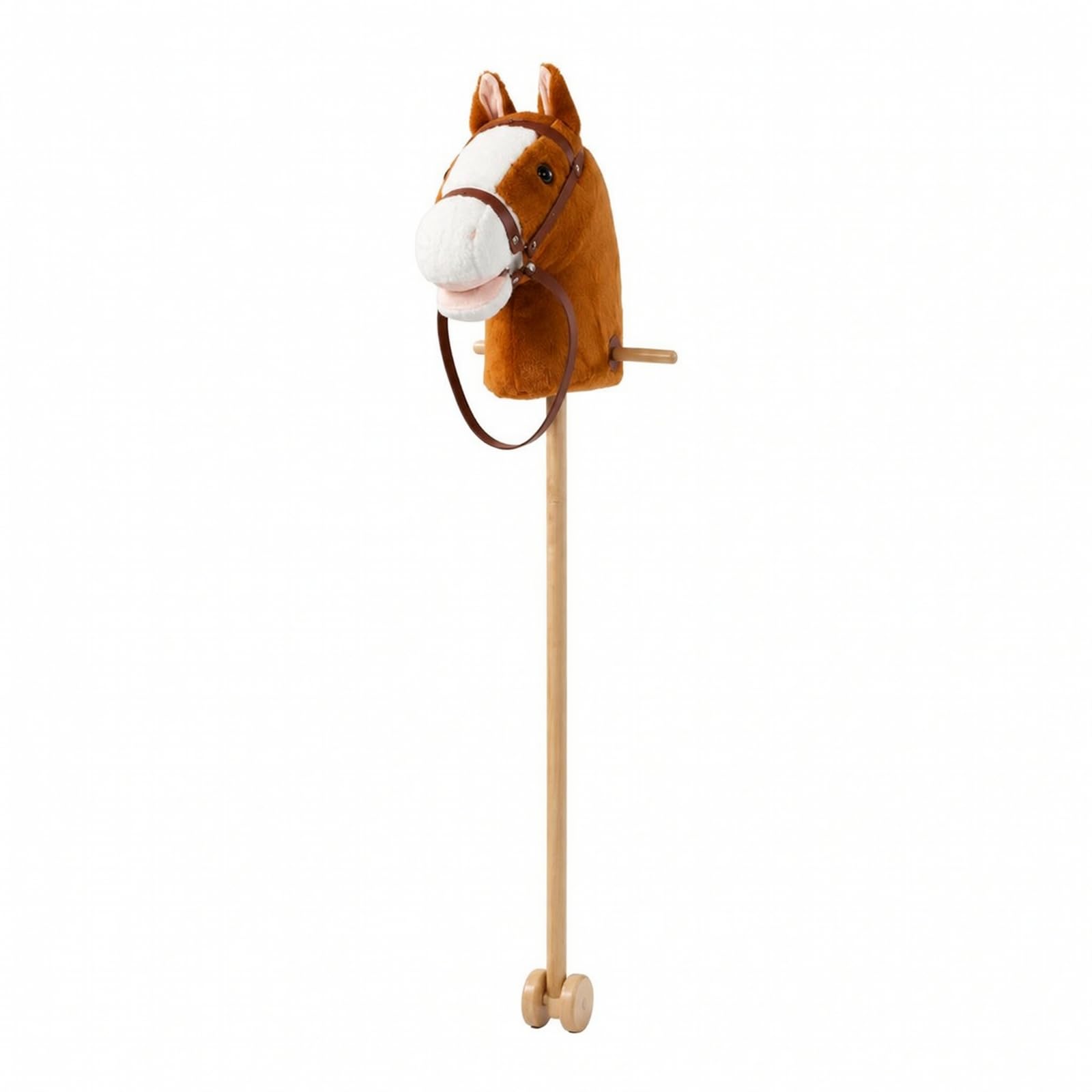 Cavallo Bastone in Peluche Giocattolo, Arancio