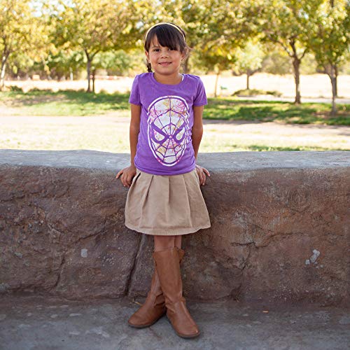 Marvel Girl's Light Floral Spidey T-Shirt2