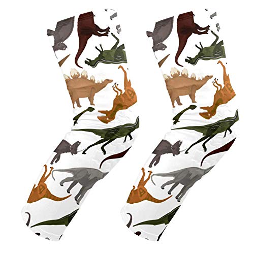 Genouillères rembourrées à motif dinosaure avec protection antichoc ergonomique