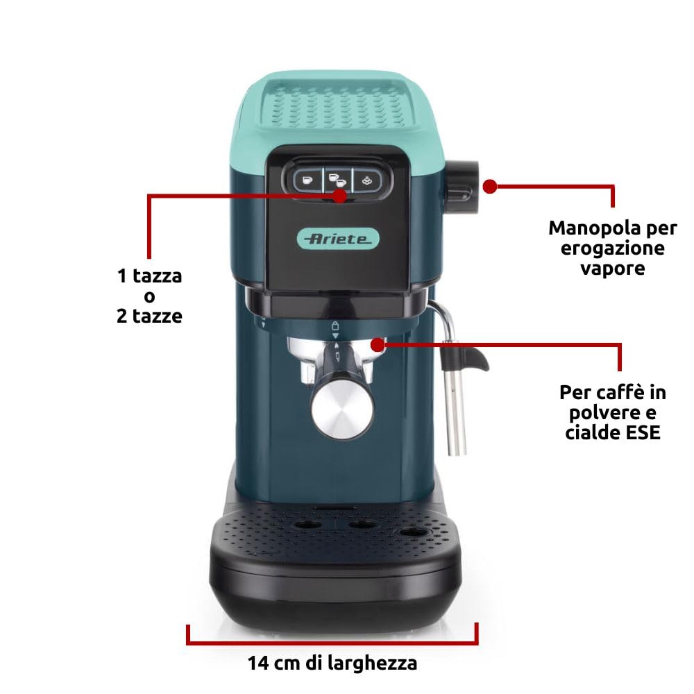 Ariete Espresso Machine - Cappuccino & Latte -2