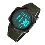 Eioflia Men Digital Sports Watches Waterproof Running Watches LED Backlight Digital with Large Face for Men Gift, Wrist
