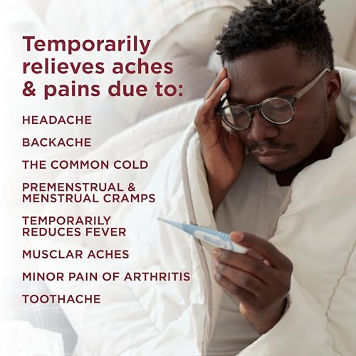 Image of Amazon Basic Care Extra Strength Pain Relief, Acetaminophen Caplets, 500 mg, Pain Reliever and Fever Reducer for Headache, Backache, Arthritis Pain, Menstrual Cramps, 1000 Count (Packaging may vary)