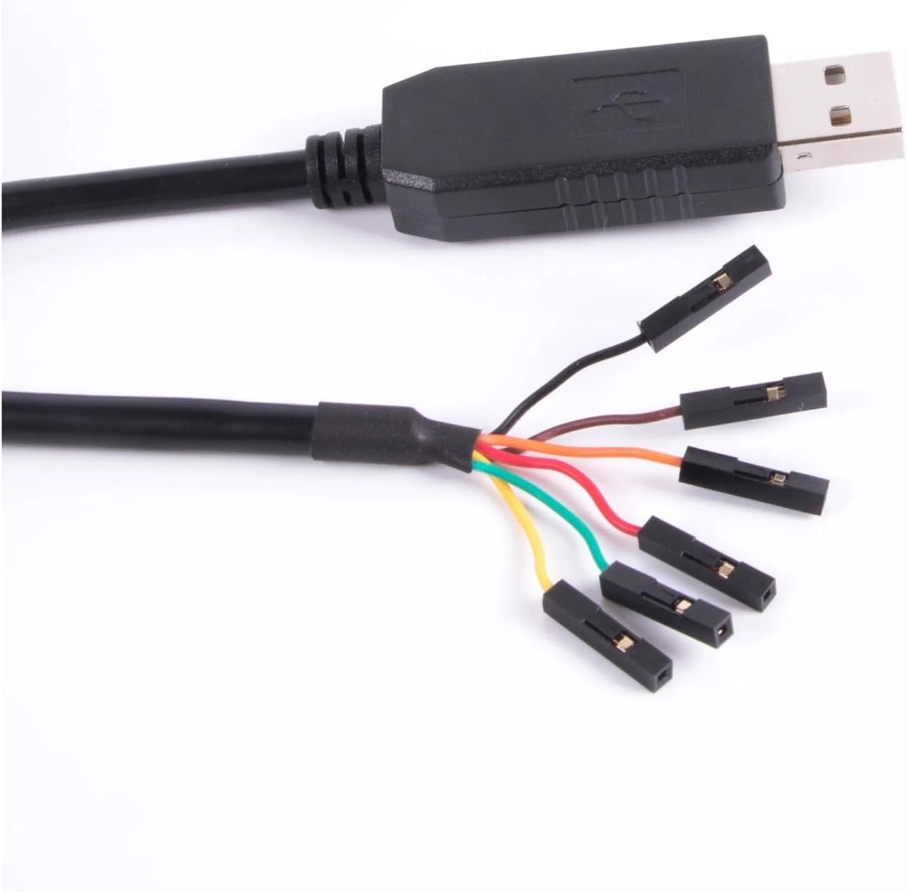 USB to Serial Converter USB to RS232 6Pin 2.54mm Port Serial Adapter Cable FTDI Chip Pinout TX RX GND VCC CTS RTS