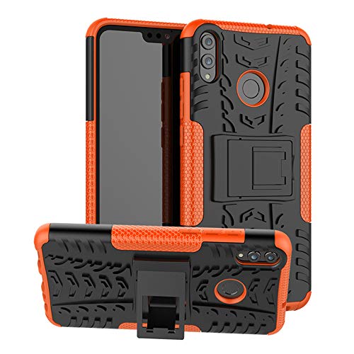 Labanema Honor 8X Funda, [Heavy Duty] [Doble Capa] [Protección Pesada] Híbrida Resistente Funda Protectora y Robusta para Huawei Honor 8X /Honor View 10 Lite (con 4 en 1 Regalo empaquetado) - Naranja