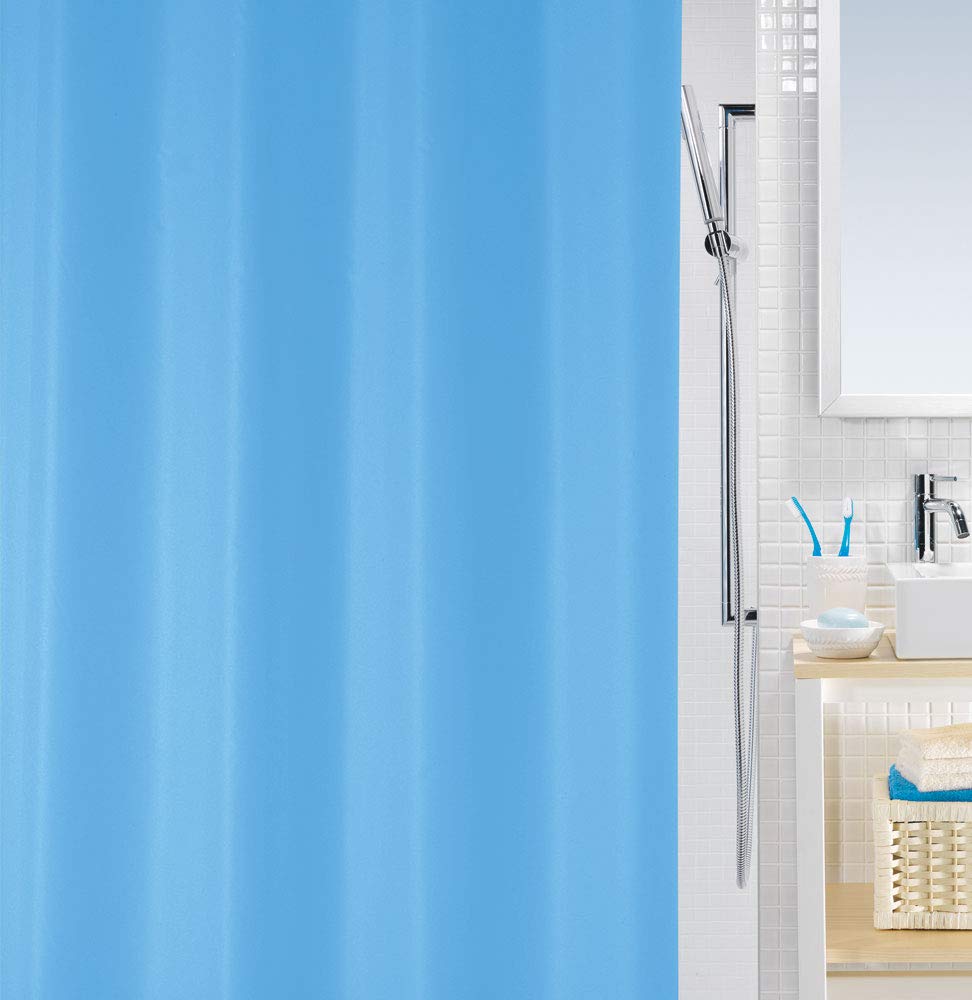 Spirella Cortina De Baño Textil Contraste (180 X 200 Cm, Multicolor