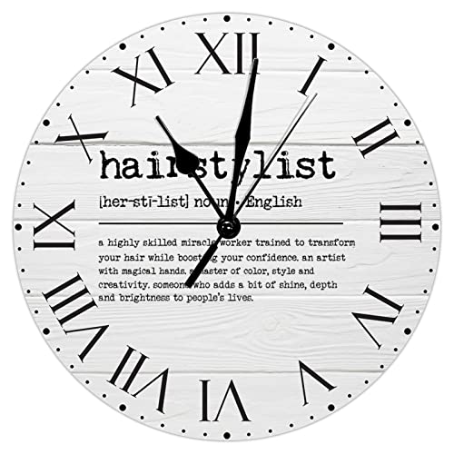 Hairstylist-Definition-PVC-Clock-Primitive-Quotes-Large-Wall-Clock-Roman-Numerals-Clock-Dictionary-Artwork-12in-Silent-Non-Ticking-Clock-for-Bathroom-Bedroom-Living-Room-Office-Home Hairstylist Definition PVC Clock Primitive Quotes Large Wall Clock Roman Numerals Clock Dictionary Artwork 12in Silent Non Ticking Clock for Bathroom Bedroom Living Room Office Home