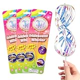 Yooyan 3 Stück Rainbow Twirler, Magic Rainbow Spinner Twirler, Regenbogen Spinner, Regenbogen Twirler für Partys, Festivals und Kinder Erwachsene Coole Tanzrequisite, Kinderspielzeug für Innen Draußen