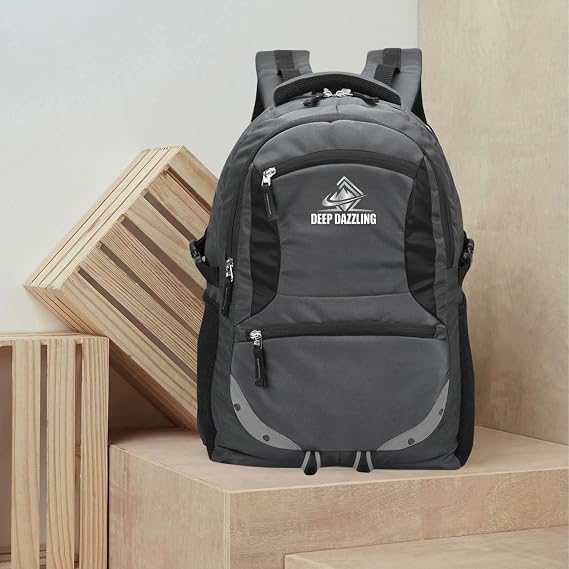 Image of 35L Large Laptop Backpack For Men & Women with Bottle Pocket | Padded Shoulder Straps, Multi Compartments | Travel,Office School & College Bag |Backpack,Heavy-Duty Zippers.