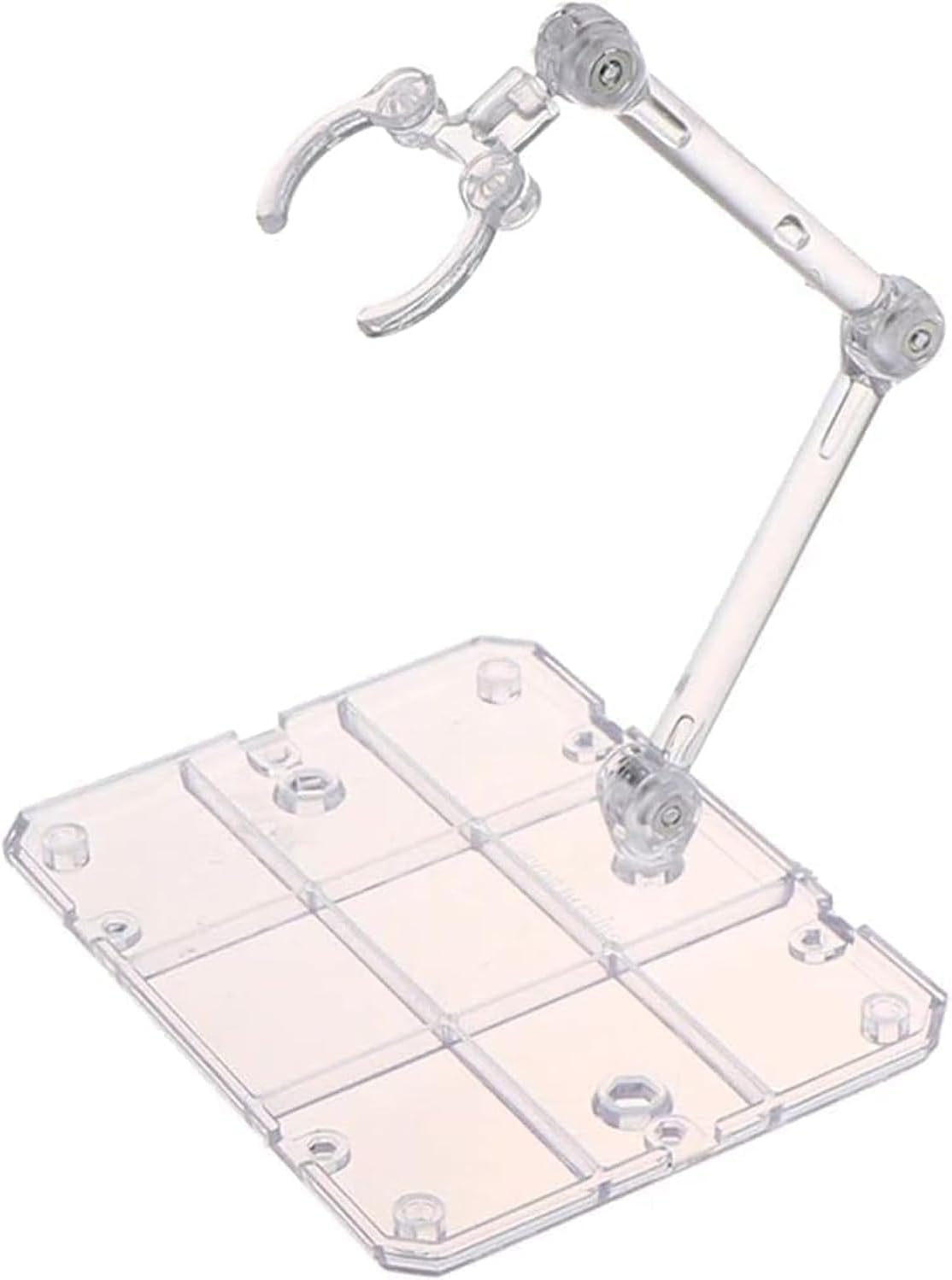 Transparent Action Figure Stand, Doll Model Display Holder Base Doll Support Stand Compatible for HG, RG, SD, SHF, Gundam 1/144, Collectible Display and Storage, Figure Display Stands