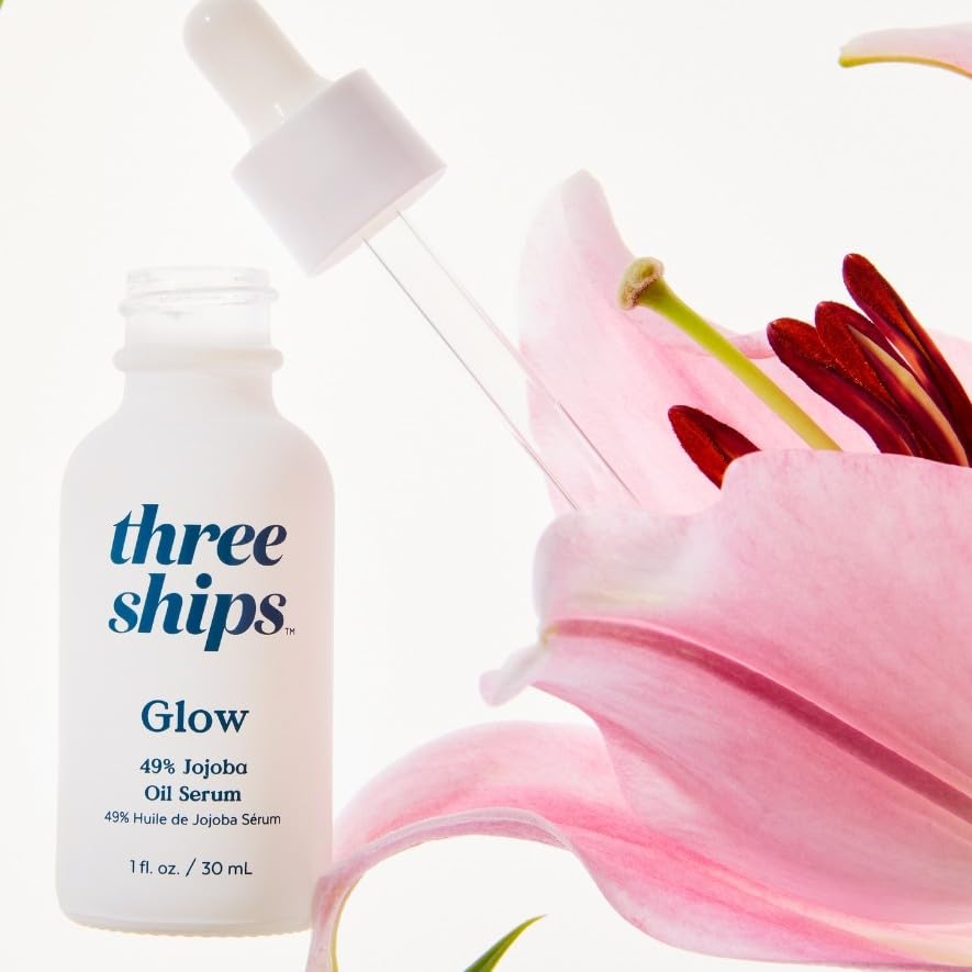 Three Ships - Glow 49% Jojoba Oil Serum | Helps Balance Skin, Control Oil, + Minimize the Look of Pores | Cruelty-Free, Vegan, Paraben-Free, Sensitive Skin Safe (1 fl oz | 30 mL) - Image 8