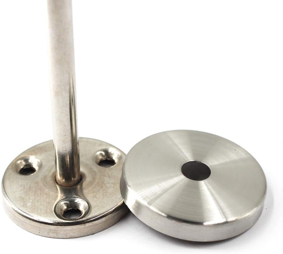 Flomore Stainless Steel Screw in Hooks for Hanging Plants Utensil Hooks for Kitchen Wall Mounted Coat Hook Display Hook (6 PCS Screws Included)