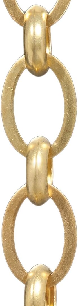 B&P Lamp® Hand Made Oval Chain, Antique Finish