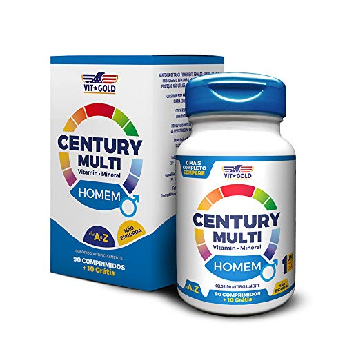 Multivitamínico Century Multi Homem 90 comprimidos + 10 - *(VALIDADE 02/2022)