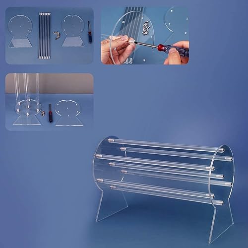 Miniatura 5 de Soporte para diadema de acrílico, 2 unidades, organizador de diadema transparente, soporte de exhibición para diadema, estante de almacenamiento