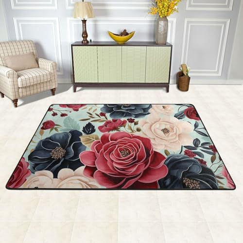 Tapis antidérapant lavable pour sol glissant en peluche douce