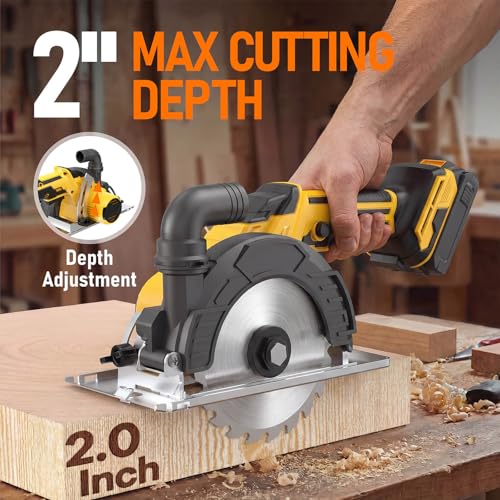 6-Inch Cordless Circular Saw Compatible with DeWalt 20V