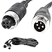 uxcell 5M Black 4 Pin Connector M/F Power Cable for Car Monitor System