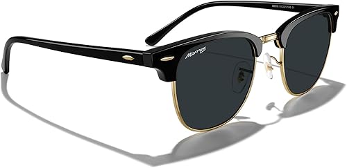Miniatura 5 de MERRY'S Gafas de sol polarizadas clásicas cuadradas con montura semirarimada para hombres y mujeres S6016