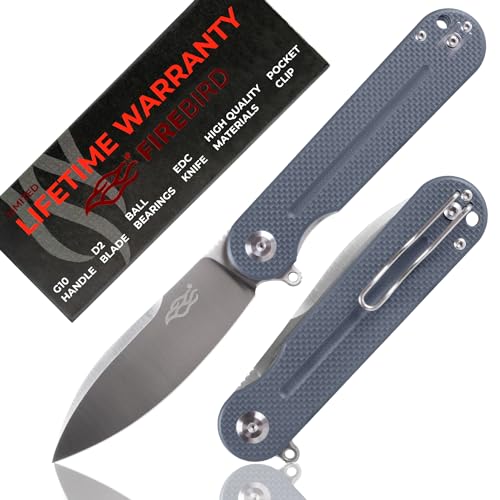 Firebird GANZO FH922-GY EDC Taschenmesser Rasiermesserscharfe D2-Edelstahlklinge Ergonomischer Rutschfester G10-Griff mit Clip Camping Jagd Angeln Outdoor Klappmesser EDC-Messer (Grau) Firebird GANZO FH922-GY EDC Taschenmesser Rasiermesserscharfe D2-Edelstahlklinge Ergonomischer Rutschfester G10-Griff mit Clip Camping Jagd Angeln Outdoor Klappmesser EDC-Messer (Grau)