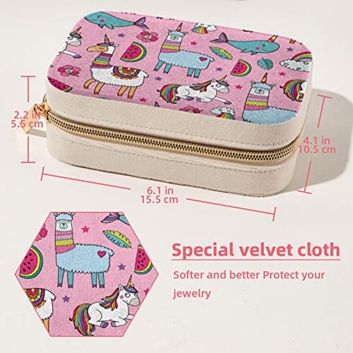 Boîte à bijoux de voyage pour femmes et filles avec compartiments pour bagues