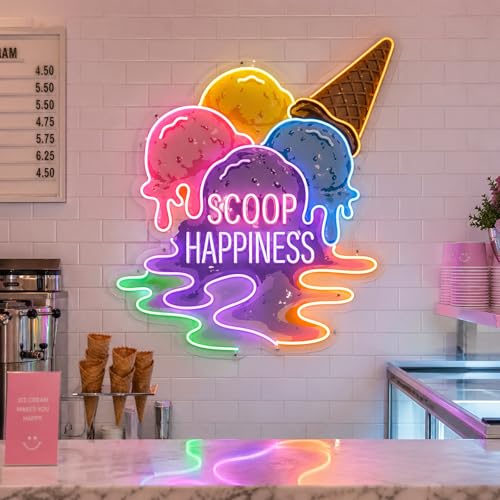 Image of Custom Logo Neon Sign, UV Printed LED Sign for Business, Office & Salon