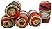 Produktbild 5 x 100 Gramm Alize Burcum Batik Wolle mehrfarbig mit Farbverlauf, 500 Gramm Strickwolle (grau rot beige 7390)