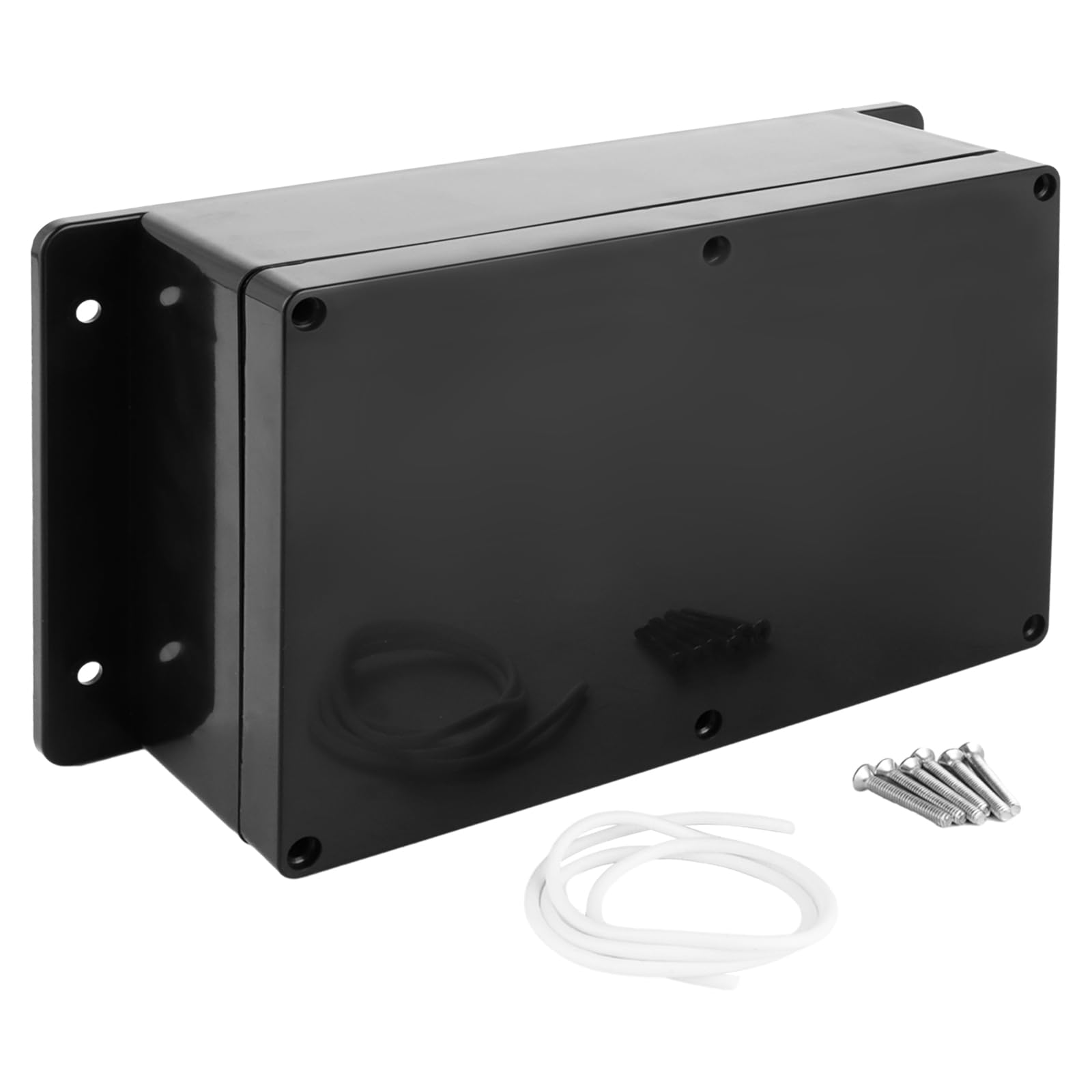 YAYODS Puszka rozgałęźna czarna – 23 x 15 x 8,5 cm obudowa elektronika – skrzynka rozgałęźna natynkowa z twardym uchem – puszka przyłączeniowa wodoszczelna IP67 – tworzywo sztuczne ABS puszka