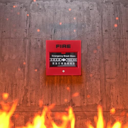 Punto de llamada manual de incendio 809R con interruptor pulsador resistente 6
