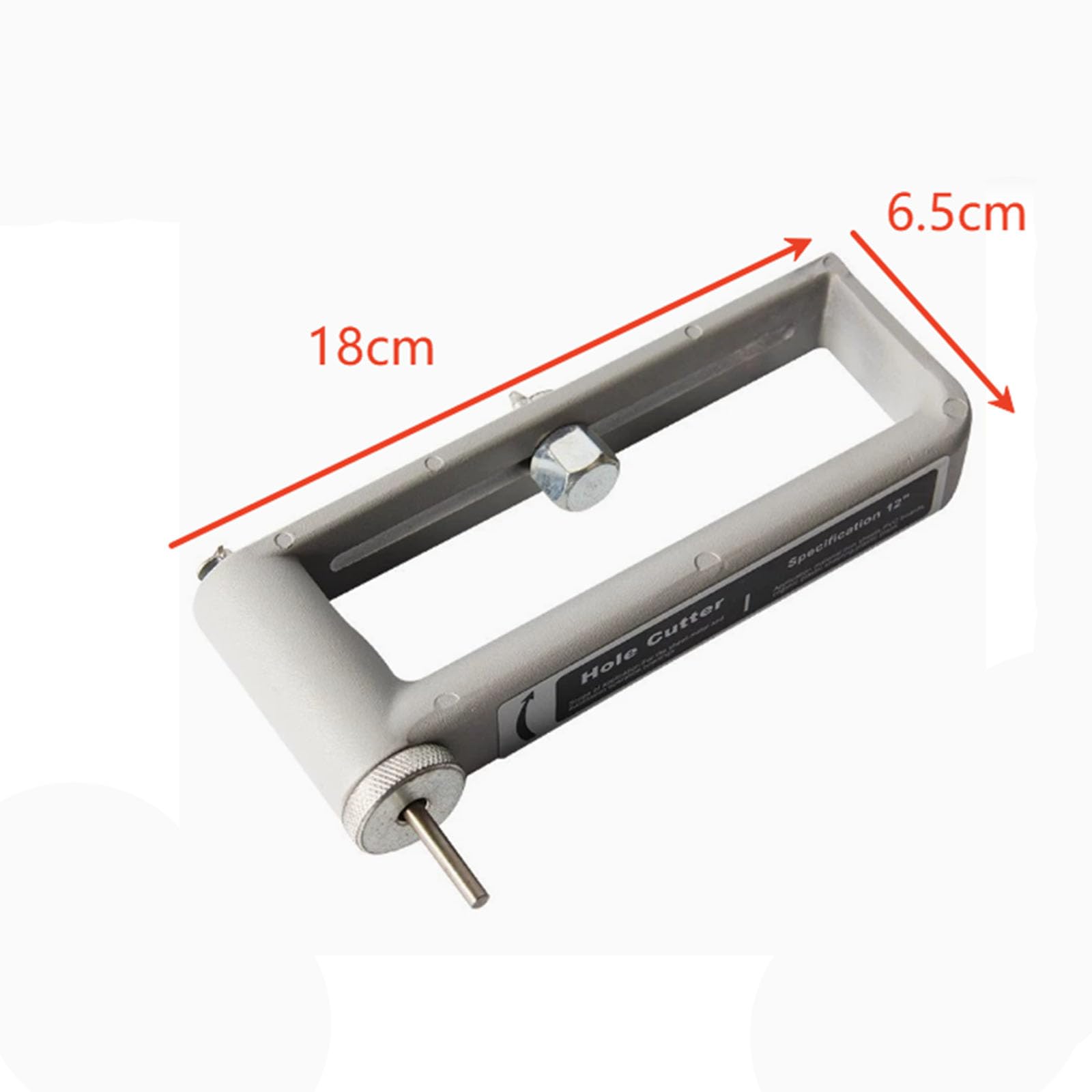 Expert Plattenschneidewerkzeug, 5,1 cm - 30,5 cm, verstellbar, für HLK-Einheiten und Reparaturprojekte im Haushalt, Blech-Rundschneider