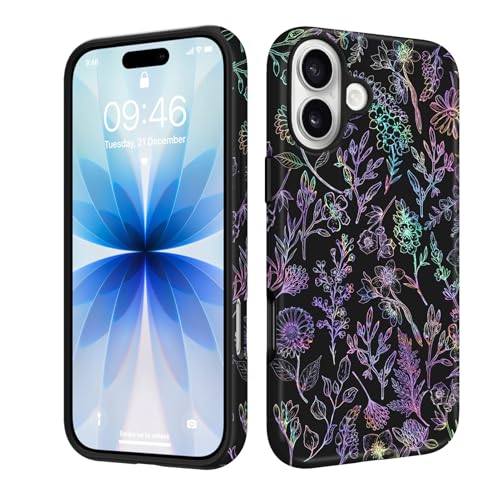 Coque iPhone 17 fleurie compatible MagSafe SOKAD mate antichoc - 2