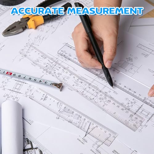 Lineal, 6 Stück Transparente Kunststofflineale, 15cm 20cm 30cm Lineal, Präzisionsmesswerkzeug Für Schule, Büro, Zeichnen, Lernen, Mathematikunterricht, Ingenieure, Architekten