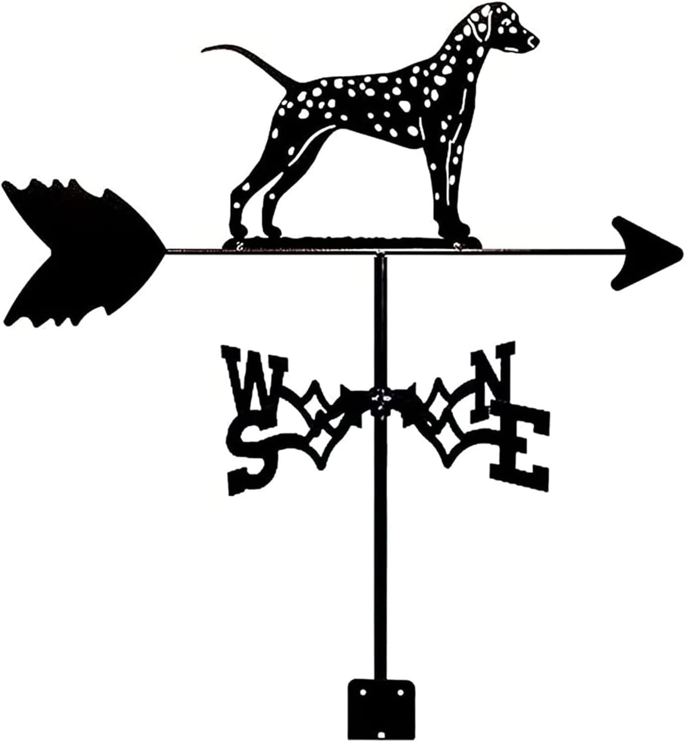 Girouette décorative en Forme d'animal, avec Support en métal, pour Jardin, pelouse ou Cour (dalmatiens).