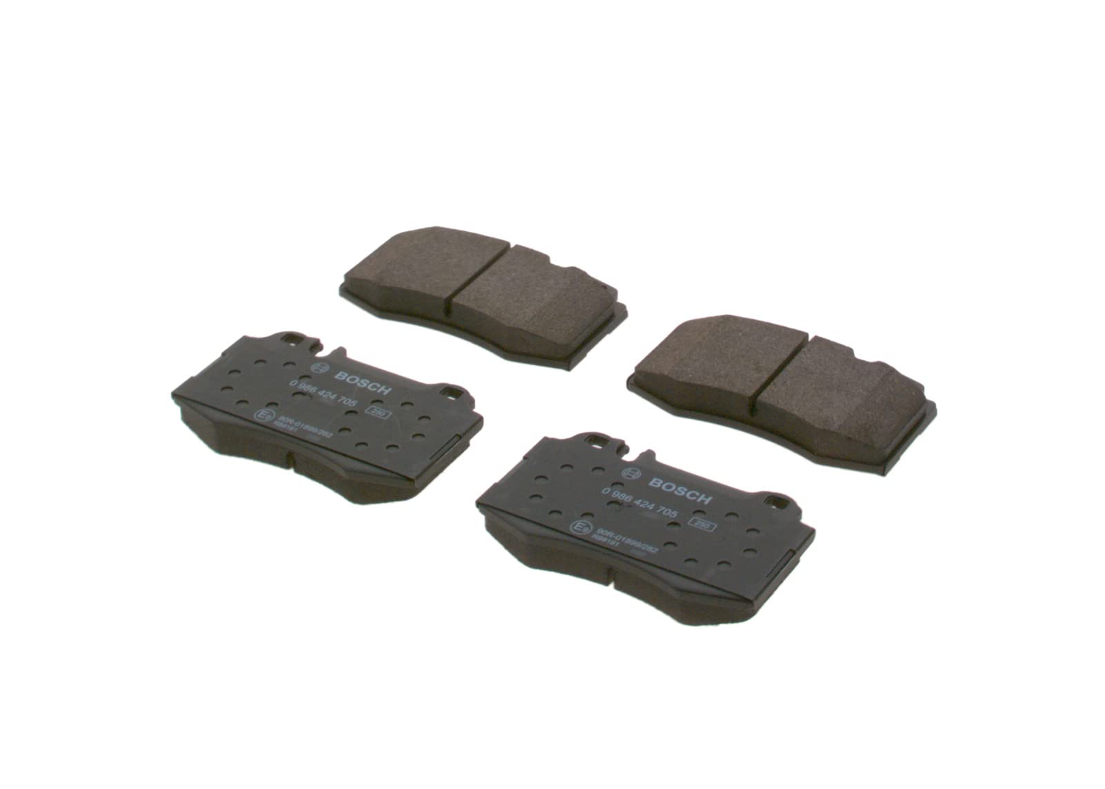 Plaquettes De Frein Avant Bosch BP2490 – Jeu De 4, Sans Cuivre, Certification ECE-R90