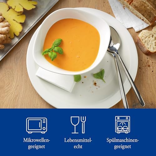 Villeroy & Boch - Vapiano, Zestaw miska do zupy duża, 2 sztuki, 700ml, 18 x 16cm, Porcelana Premium, biały