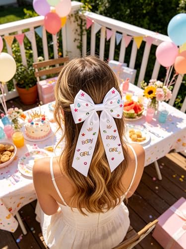 Lazos para cabello cumpleaños con prendedor rosa miniatura 3