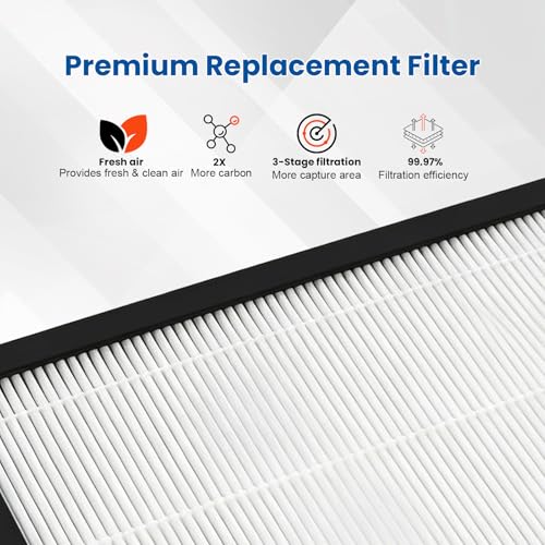 Image of 2 PACK HAP603 Replacement Filter for ECOSELF HAP603 HAP603WF Air Purifier