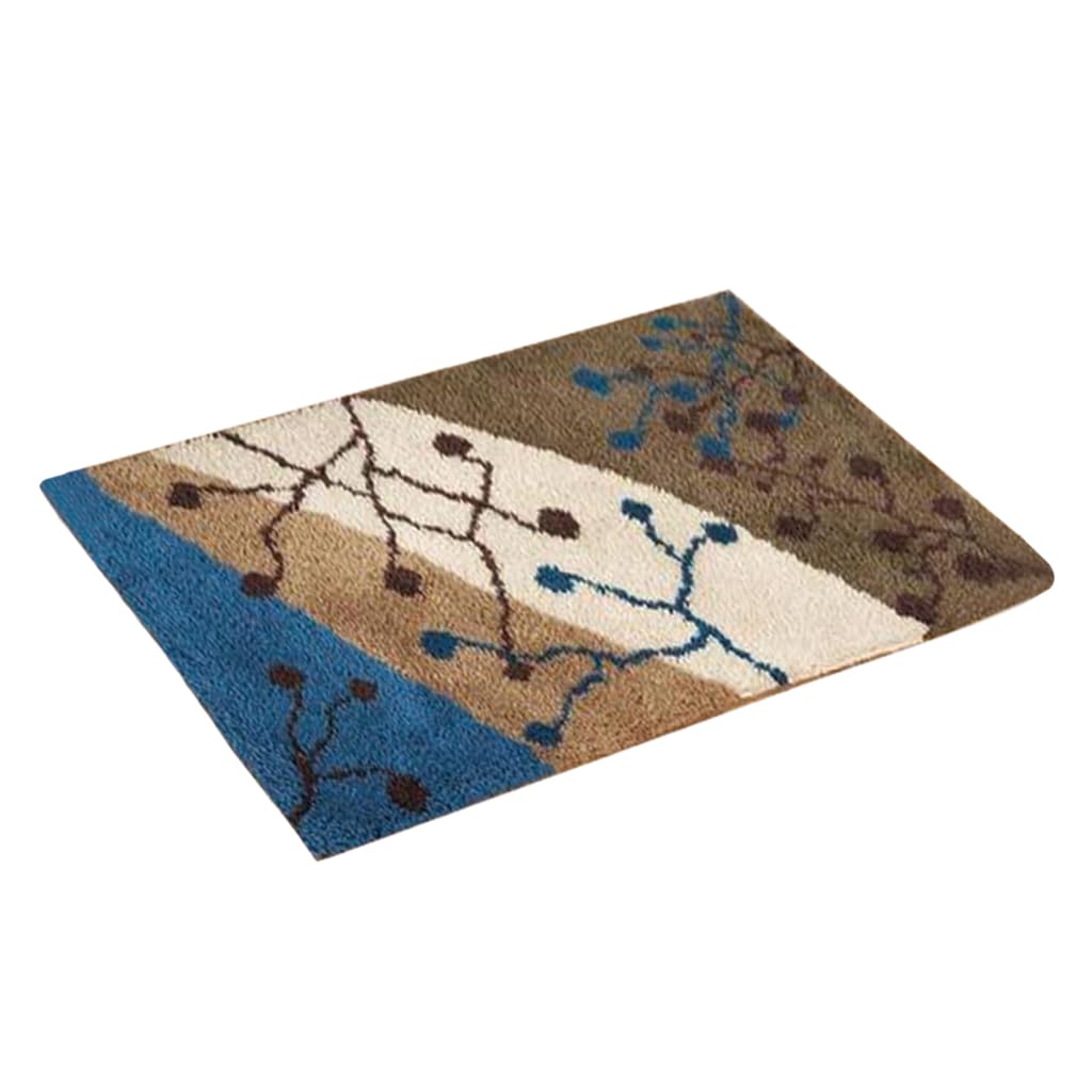 KBOLAE 1 Set Latch Hook Rug Kit Handmade Crafts 80x50cm Autumnal Scenery