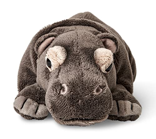 Uni-Toys - Nilpferd, liegend - 30 cm (Länge) - Plüsch-Hippo, Flusspferd - Plüschtier, Kuscheltier