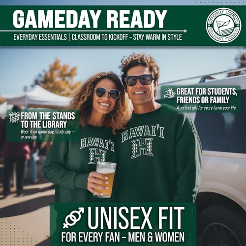 Image of NCAA College Sweatshirt Fleece Crewneck Pullover for Men and Women | Officially licensed NCAA college gameday crewneck pullover - 9 oz fleece lined sweatshirt with arch and logo design