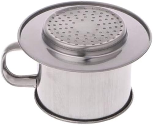 Miniatura 9 de Walbest Fabricante de filtro de café 3.4 fl oz estilo Vietnam filtro de goteo de acero inoxidable olla infundir taza