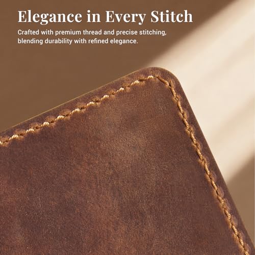 Image of CoBak Premium Genuine Cowhide Leather Case for 7 inch E-Readers - Smart Cover with Auto Sleep Wake Feature for E-Readers 2024 Released