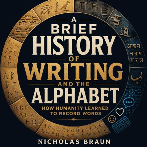 『A Brief History of Writing and the Alphabet: How Humanity Learned to Record Words』のカバーアート