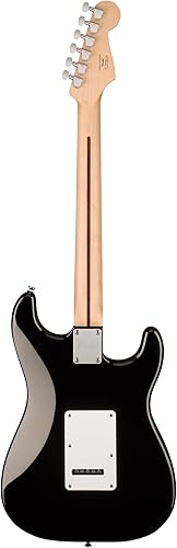 Vista 117 de Fender Squier Sonic Stratocaster HSS - Paquete negro con amplificador, sintonizador, correa, cable, púas y DVD de guitarra Austin Bazaar