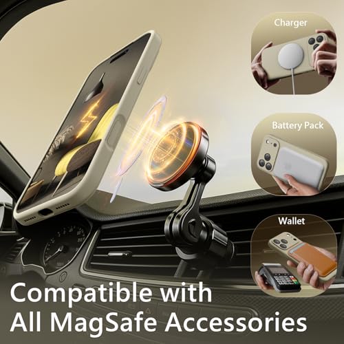 Image of FireNova Magnetic for iPhone 17 Pro Max Case, Compatible with MagSafe, [Integrated Silicone Camera Control Button] [Camera Protection] Anti-Scratch Microfiber Lining Phone Case, 6.9 inch, Khaki
