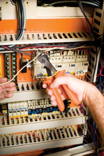 Greenlee 0251-08A-Ins 8-Inch Insulated Angled Diagonal Cutting Pliers , Orange #TOP3