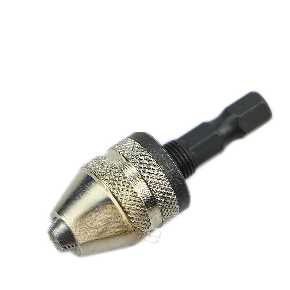 Zgehnao New 6Mm 1/4" Keyless Drill Bit Chuck Shank Adapter Converter