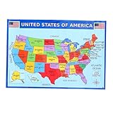 Wandkarte von amerika - diese kartentechnologie ist und die musterfarbe verblasst nicht so leicht, amerika-wandkarte